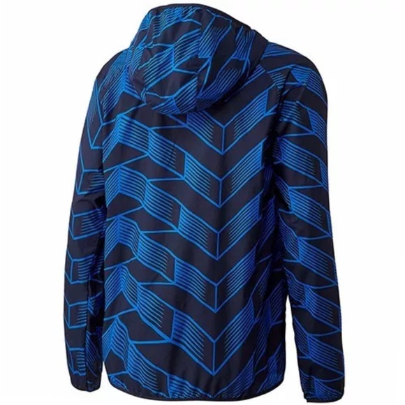 ADIDAS HZO UNITED CLUB RETRO SOCCER FOOTBALL HOODED JACKET WINDBREAKER Men's M - Picture 12 of 16